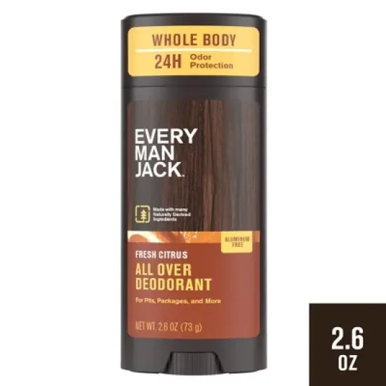 Every Man Jack All Over Solid Deodorant Fresh Citrus - 2.6oz image {12}