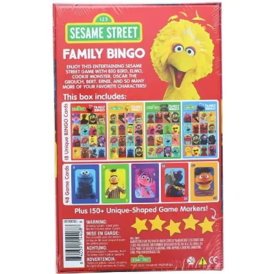 Aquarius Puzzles Sesame Street Family Bingo Game image {2}