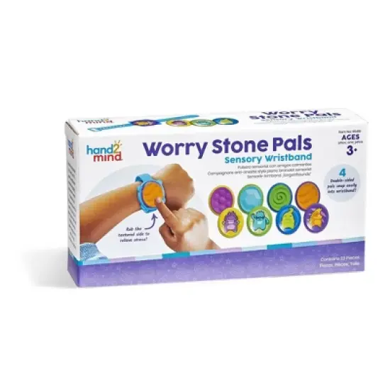 Hand2Mind Worry Stone Pals Sensory Wristband image {4}