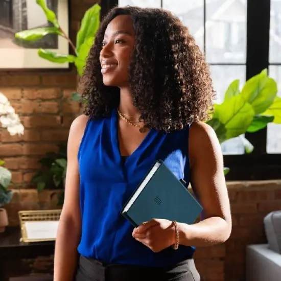 At-A-Glance Foundation Undated Planner 8.5"x6.75" Blue: Non-Toxic Acid-Free Paper, Weekly & Monthly Agenda, Adult Stationery image {13}