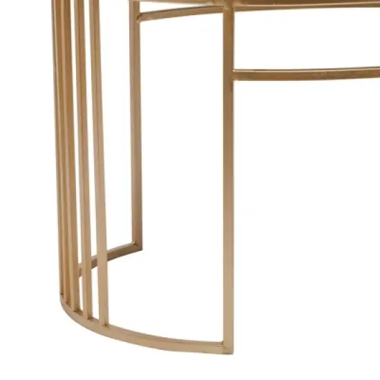 Glam Velvet Oval Bench - Olivia & May image {8}