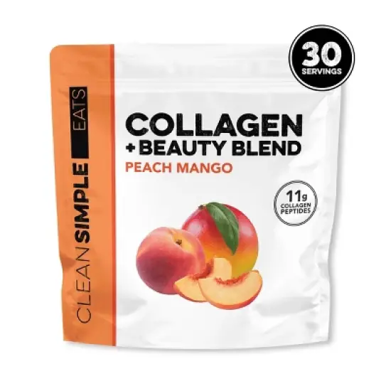 Clean Simple Eats Collagen + Beauty Blend Powder - Peach Mango - 14.4oz/30 Servings image {7}
