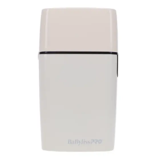 BaBylissPRO Cordless White Metal Double Foil Shaver image {1}