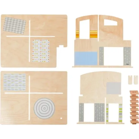 HABA Little Friends Dollhouse City Villa with 10 Pieces of Furniture image {8}