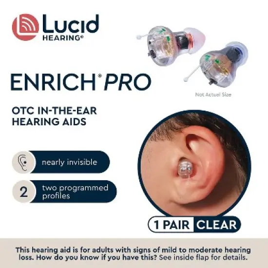 Lucid Audio Hearing Aid - Enrich Pro ITE image {6}