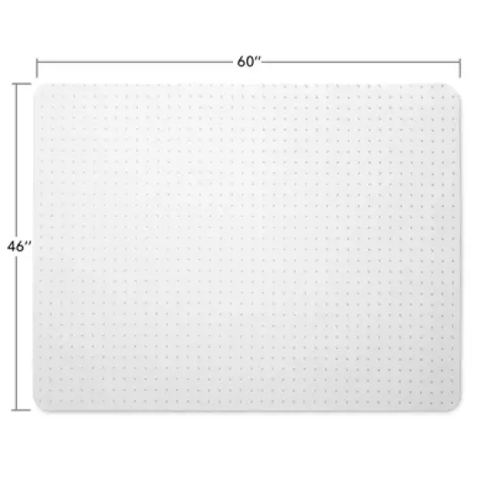 WorkOnIt Office Desk Chair Floor Mat, Clear image {1}