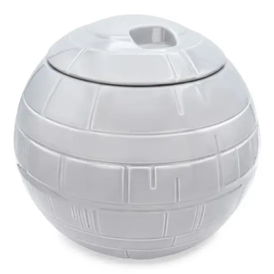 Ukonic Star Wars Death Star Ceramic Cookie Jar Container | 9.75 Inches Tall image {1}