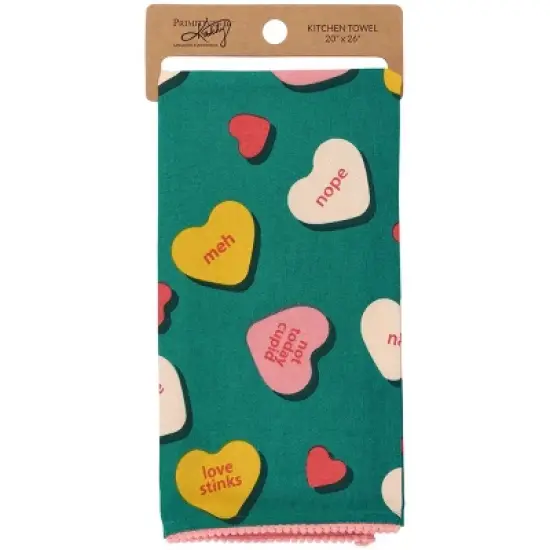 Primitives By Kathy Anti Valentine Kitchen Towel - 20" x 26" image {2}
