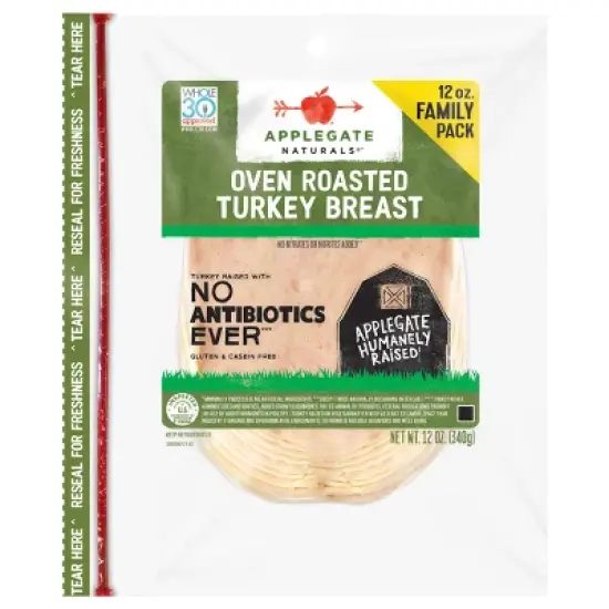 Applegate Natural Oven Roasted Turkey Breast Slices - 12oz image {6}