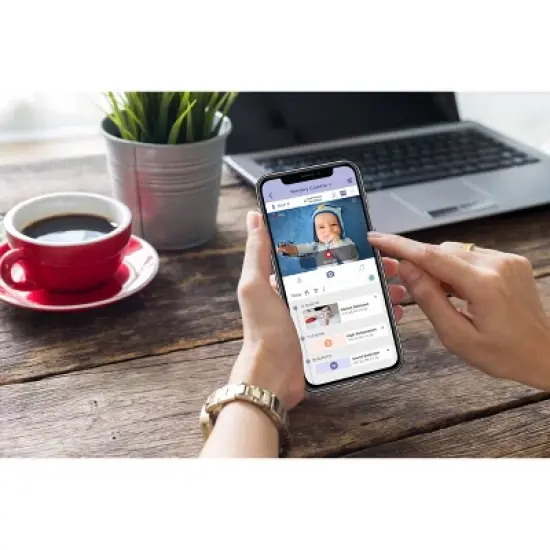 Hubble Connected Nursery Pal Deluxe 5" Smart Baby Monitor image {11}