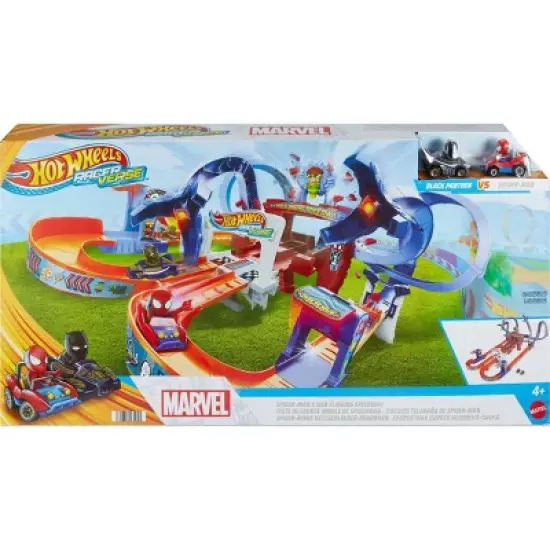 Hot Wheels RacerVerse Spider-Man&rsquo;s Web-Slinging Speedway Track Set image {5}