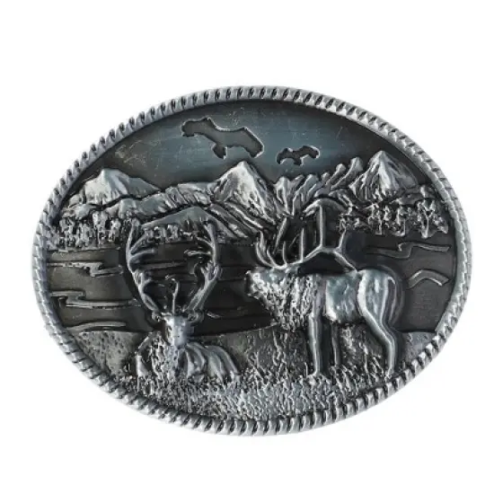 CTM Scenic Elk Belt Buckle image {4}