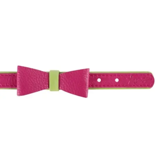 PoisePup &ndash; Luxury Pet Dog Bow Tie &ndash; Soft Premium Leather Bowtie for Small and Large Dogs - Candy Swirl image {1}