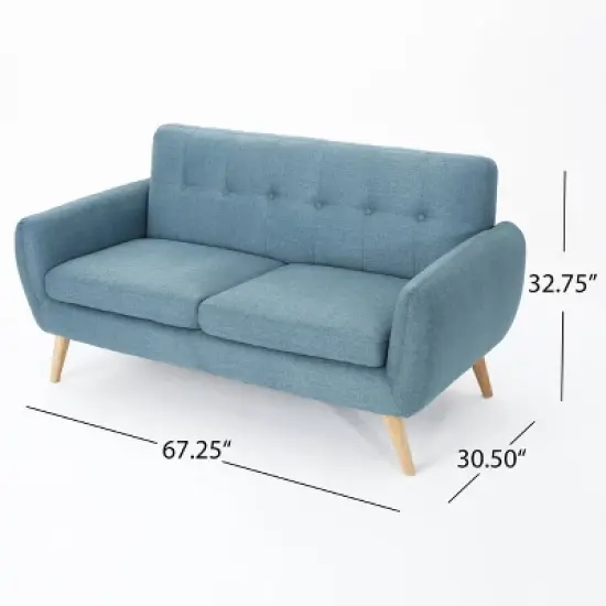 Josephine Mid-Century Modern Petite Sofa - Christopher Knight Home image {8}