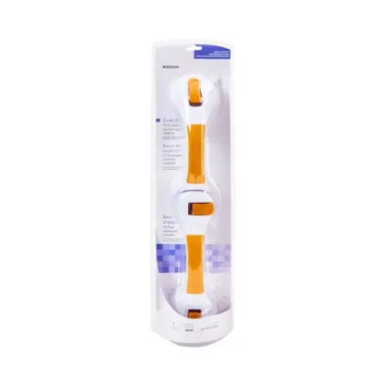 McKesson White Plastic Wall Mounted Rotating Suction-Cup Grab Bar 9.75" L 146-RTL13084, 3 Ct image {1}