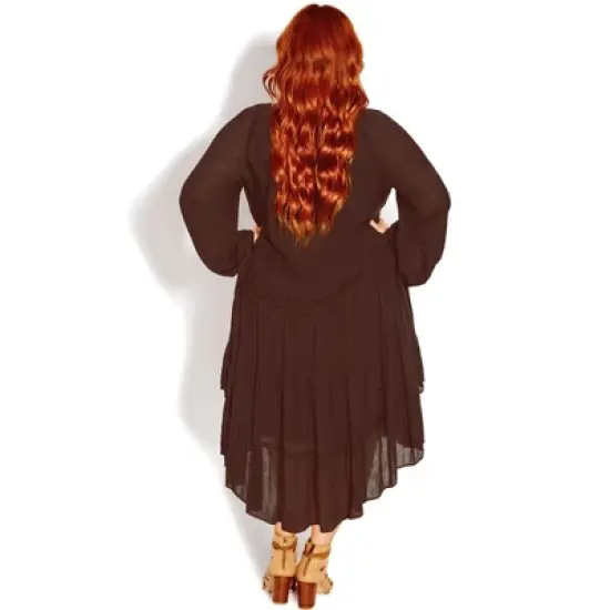 Women's Plus Size Avery Dress - black | STARLING REINE image {1}