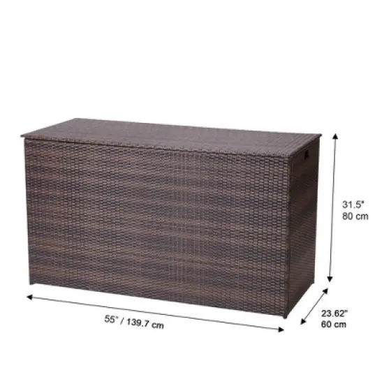 154gal Steel Deck Box Brown - Teamson Home image {8}