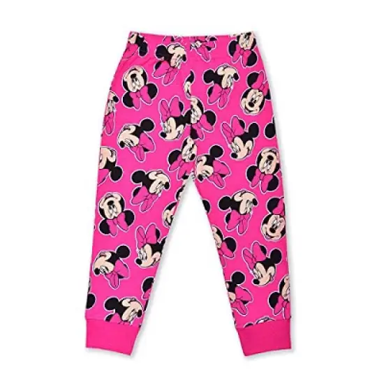 Disney Girl's 2-Pack Minnie Mouse Long Raglan Sleeve Graphic Tee and Jogger Pant  for kids image {1}