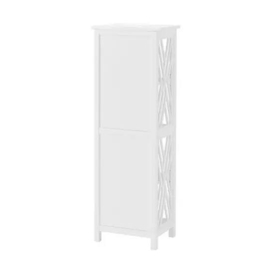 Coventry Bath Tall Storage Shelf White - Alaterre Furniture image {4}