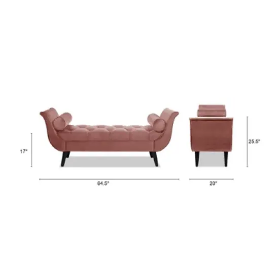 Jennifer Taylor Home Alma Tufted Flared Arm Entryway Bench image {4}