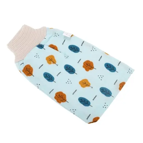 Unique Bargains Small Leaf Thread Shower Gloves 9.57"&times;5.43" 1 Pc image {4}