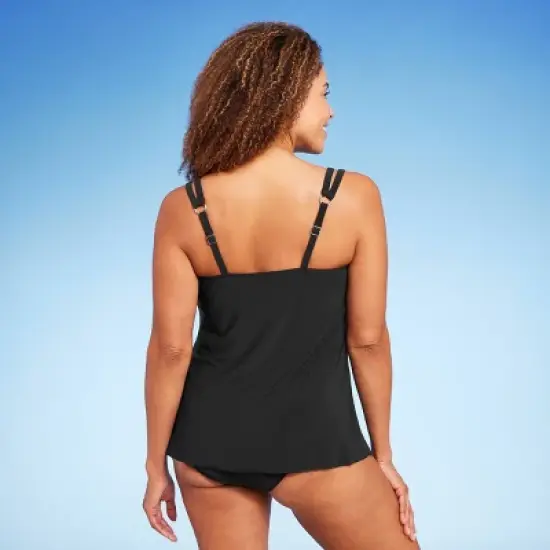 Women's UPF 50 Cut Out Strap Tankini Top - Aqua Green&reg; image {3}