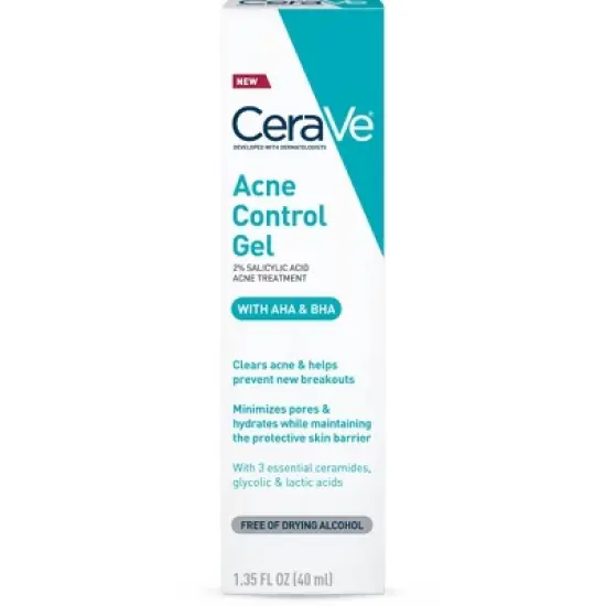 CeraVe Salicylic Acid Acne Treatment Control Gel - 1.35oz image {2}