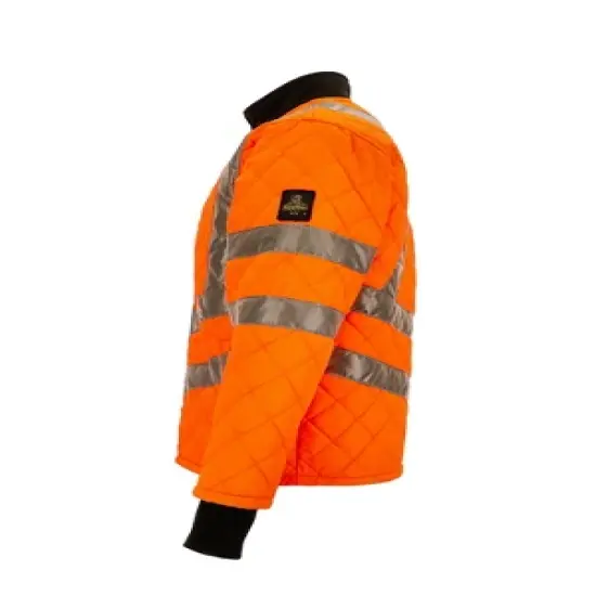 RefrigiWear HiVis Insulated Diamond Quilted Water Repellent Jacket image {4}