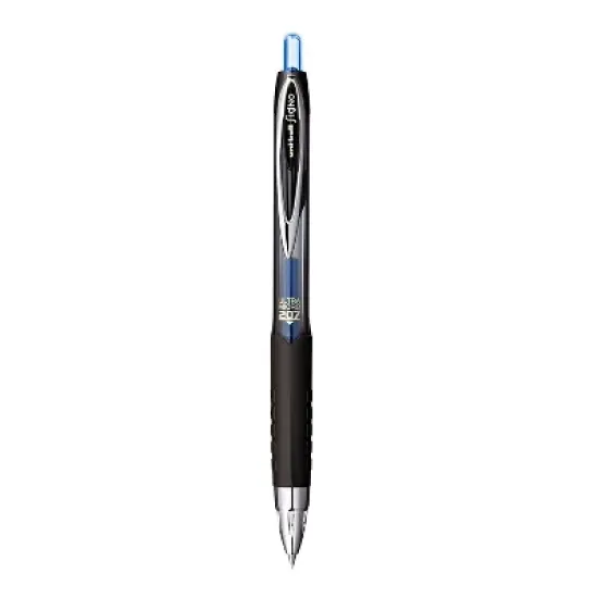 uni-ball 207 Retractable Gel Pens Ultra Micro Point Blue Ink 1027468 image {2}
