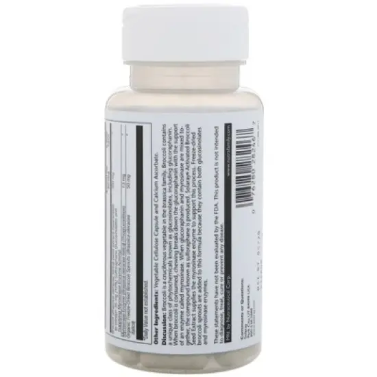 Solaray Vital Extracts, Activated Broccoli, 350 mg, 30 VegCaps image {2}