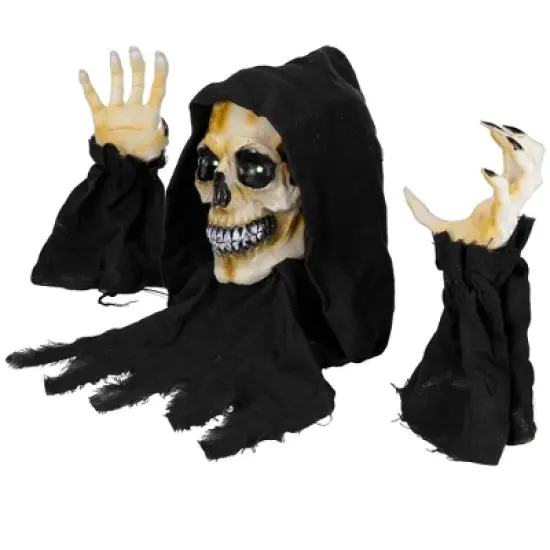 Northlight 8" LED Lighted Grim Reaper with Sound Outdoor Halloween Decoration image {3}