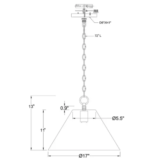 Metal Pendant Ceiling Light - Threshold&trade; designed with Studio McGee  image {5}