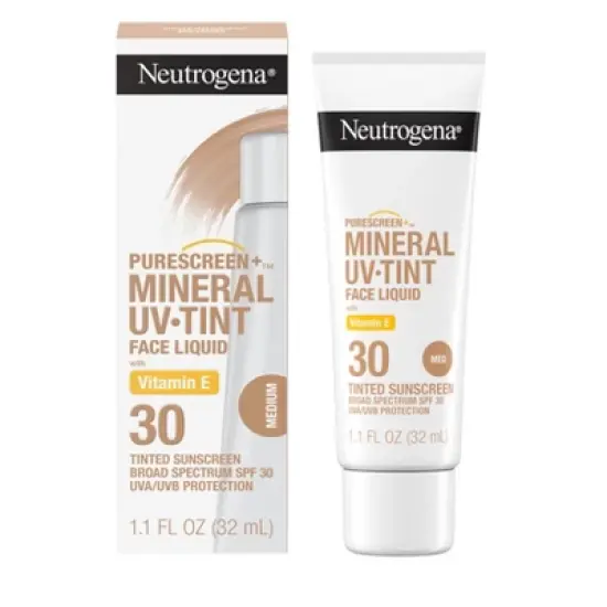 Neutrogena Mineral UV Tint Face Liquid Sunscreen - SPF 30 - 1.1oz image {1}