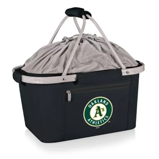 MLB Oakland Athletics Metro Basket Collapsible Cooler Tote - Black image {4}