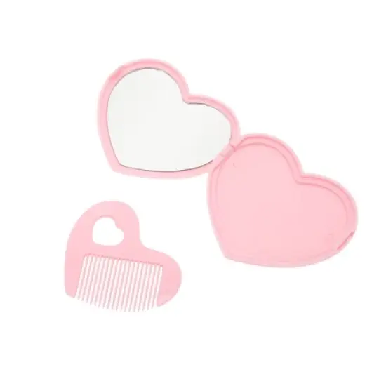 Unique Bargains Heart-shaped Makeup Mirror 1 Pc image {4}
