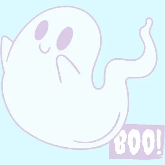 Boy's Design By Humans Boo Cute Ghost Halloween cute design By BoogieCreates T-Shirt image {1}