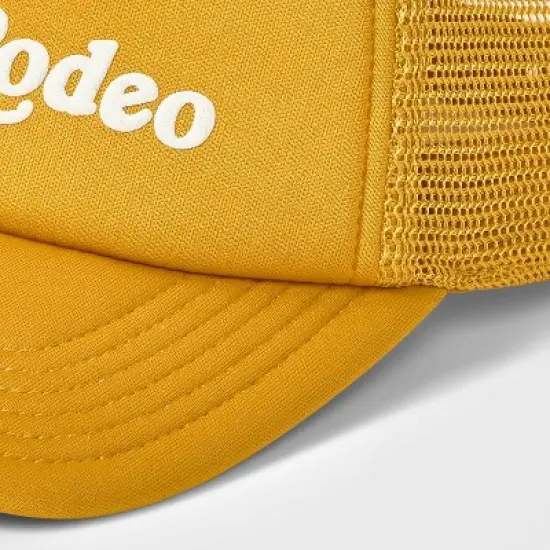Not My First Rodeo Trucker Hat - Mighty Fine Mustard Yellow image {2}