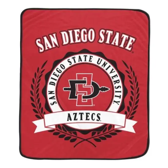 NCAA San Diego State Aztecs Crest Ultra Soft Blanket image {2}