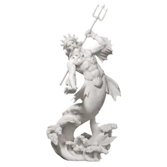 Design Toscano Triton, God of the Sea Bonded Marble Statue image {1}