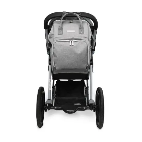 Bananafish Diaper Bag Solid - Light Gray Heather image {10}