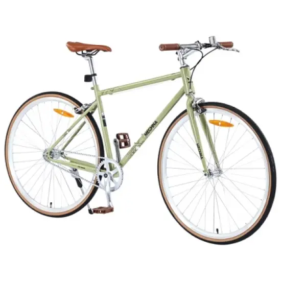 INFURNIC Bicycles, Hybrid Bicycle with Single Speed, Bicycles for Men Women Adults, Commuter Bike with Adjustable Seat, Green, 64.97"*24.41"*38.52" image {5}