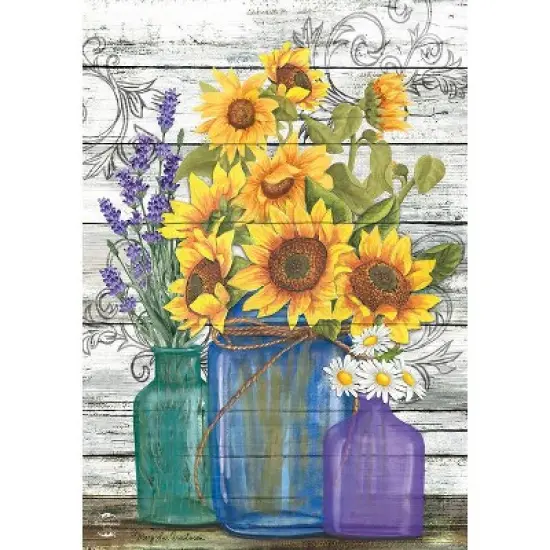 Briarwood Lane Garden Flag 18x12.5 For Outdoor Rustic Sunflowers Summer Garden Flag Flag For Summer Garden Flag Flags For Outside image {2}