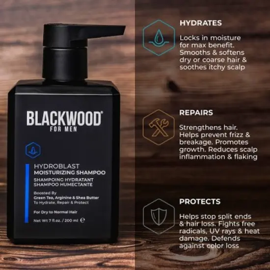 Blackwood for Men HydroBlast Moisturizing Shampoo - 7 fl oz image {3}