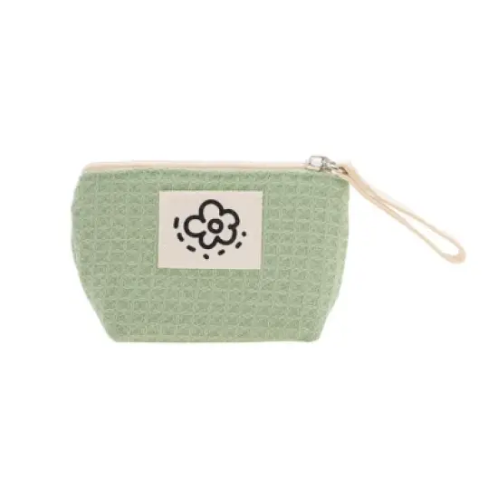 Unique Bargains Portable Plaid Makeup Bag 1 Pc image {6}