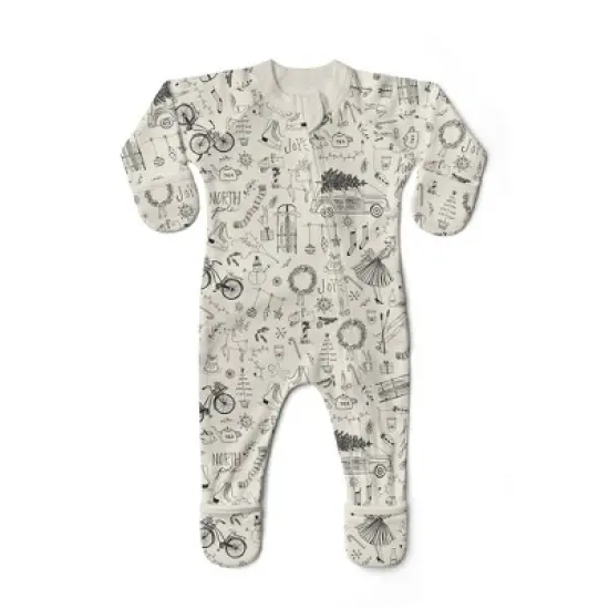 Goumikids Viscose made from bamboo + Organic Cotton Sleep and Play Footie image {39}