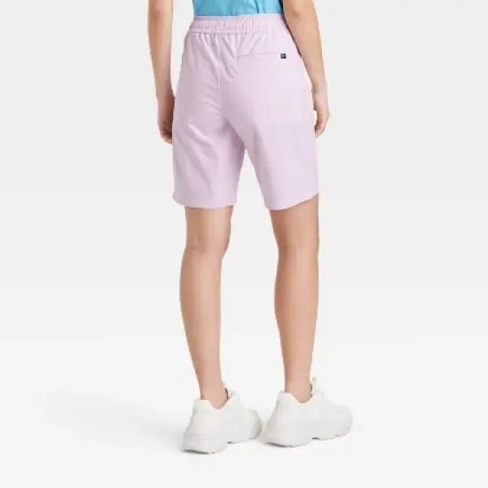 Houston White Adult Ribstop Windowpane Pull-On Shorts - Light Purple image {1}