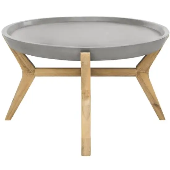 Hadwin Coffee Table - Indoor/Outdoor - VNN1021 - Dark Grey - Safavieh image {6}