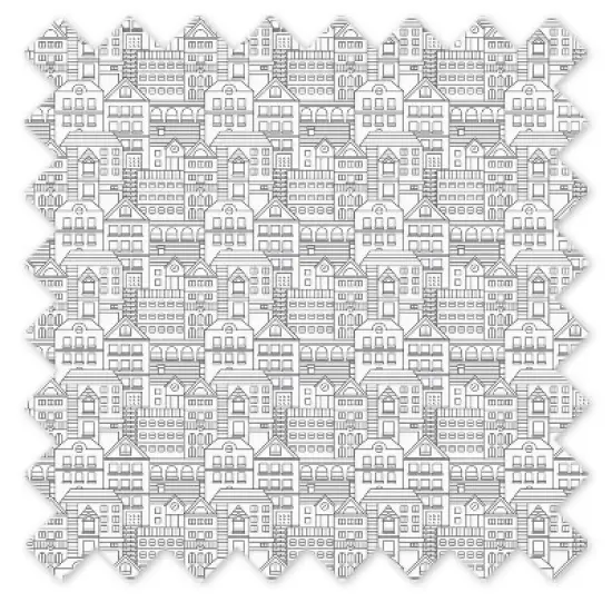 Bacati - Cityscape Gray on white background 100 percent Cotton Universal Baby US Standard Crib or Toddler Bed Fitted Sheet image {5}