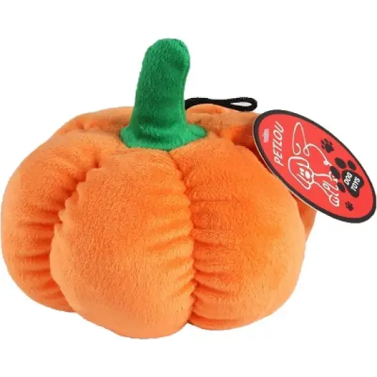 Pet Lou Pumpkin Dog Toy - 8" image {2}