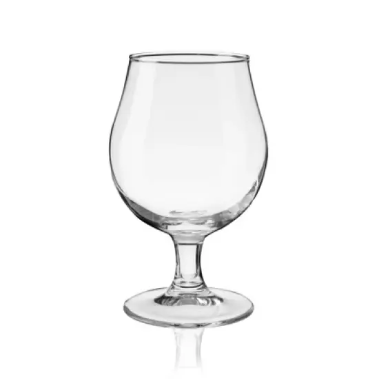 True Beer Tulip Glasses Craft Beer Cups Set Dishwasher Safe Drinking Tumblers Stemmed with Flared Rim, 15.5 Oz Clear Glass Set of 4 image {10}